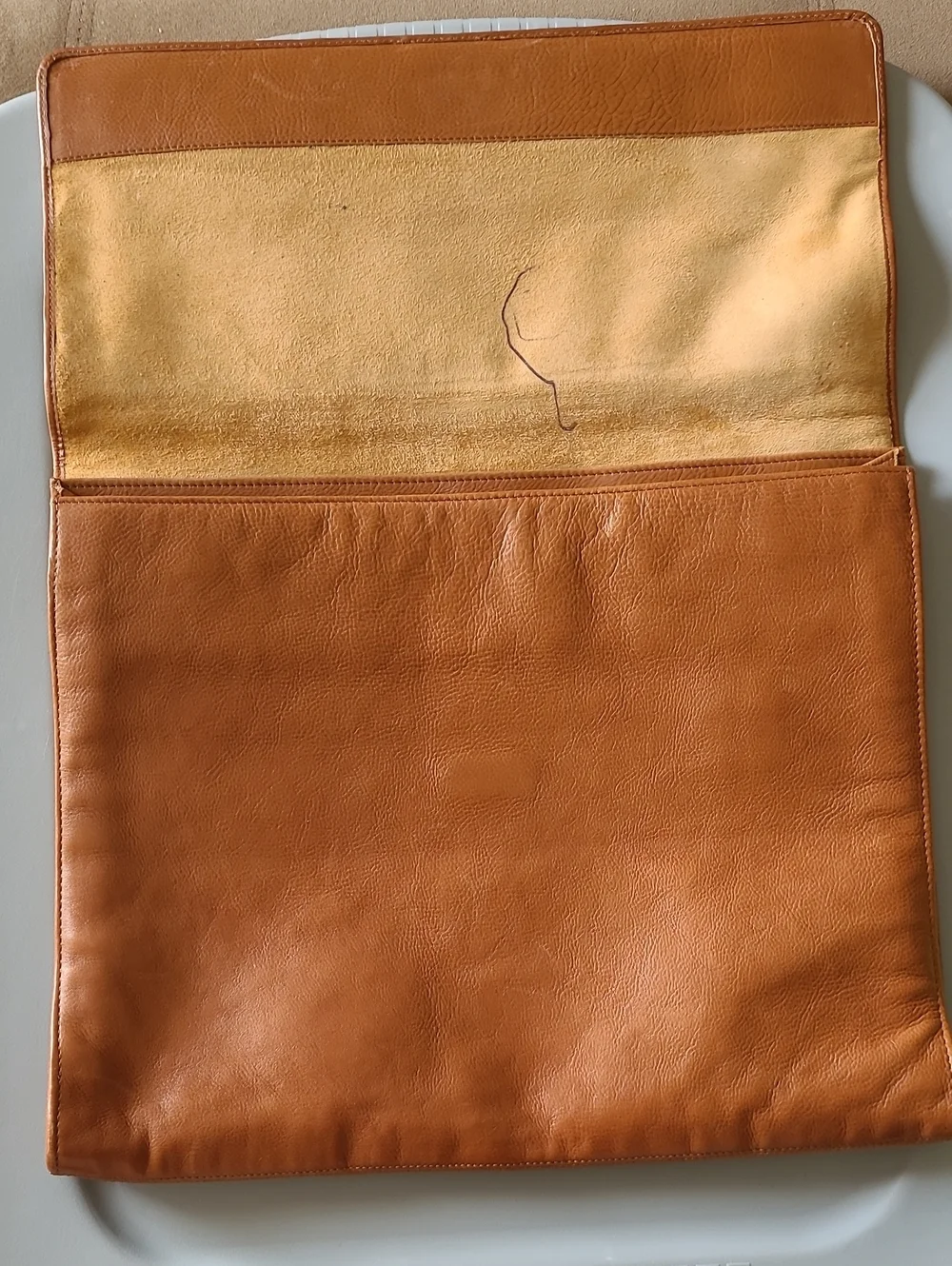 Cole Haan Cognac/Tan Leather Document Holder Bag